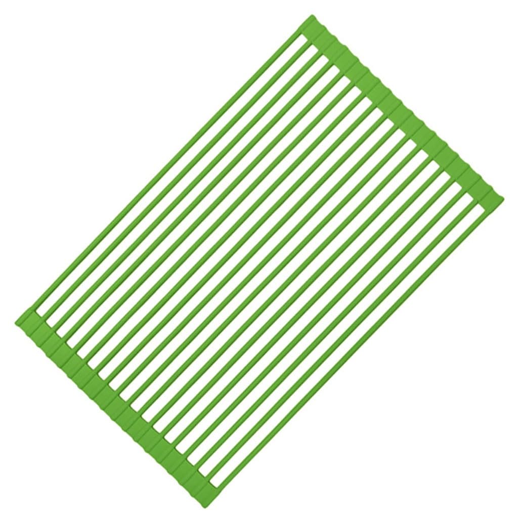 zwijany stojak do suszenia naczyń, Zwijana suszarka do naczyń nad zlewem, wielokolorowa, wiele rozmiarów | Green1,52x33cm/20.5x13.0in