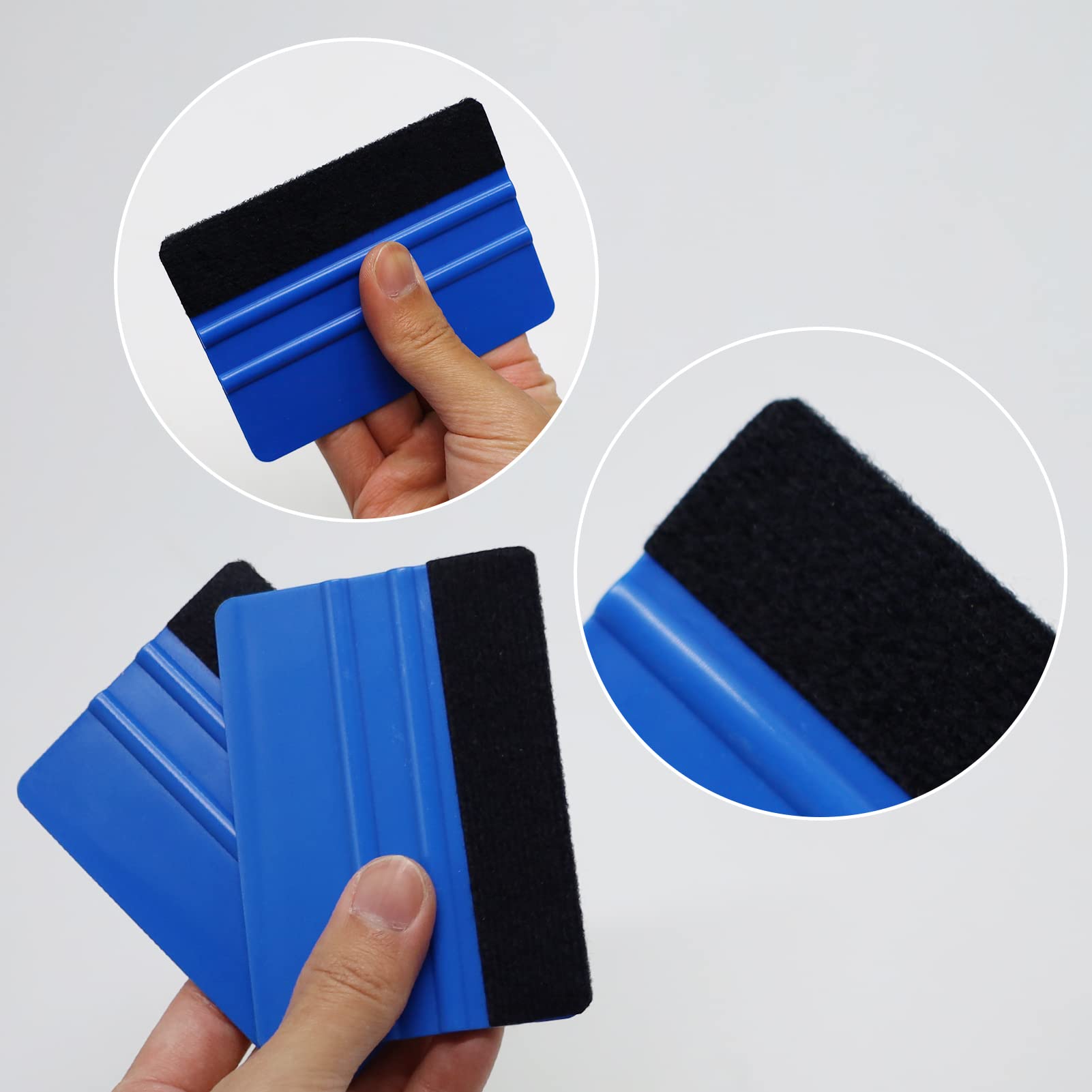 2 pezzi aclettes de voiture en plastique, spatola vetri auto, spatola per pellicole adesive, per finestrini dell'auto, finestre di casa, pellicola per carrozzeria
