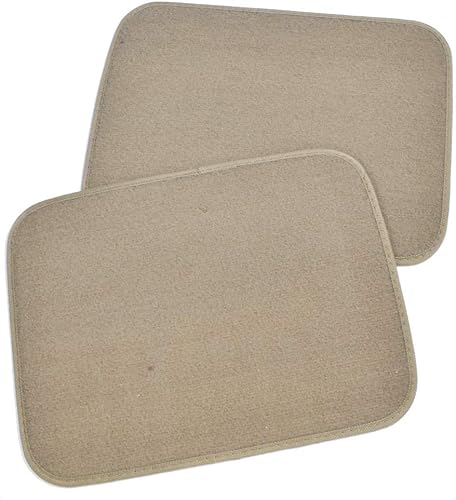 Miniatura 7 de BDK Beige Heavy Duty Front & Rear Carpet Floor Mats Universal Liners for Car SUV Van & Truck, All Weather Protection with Anti-Slip Nibs, Fit