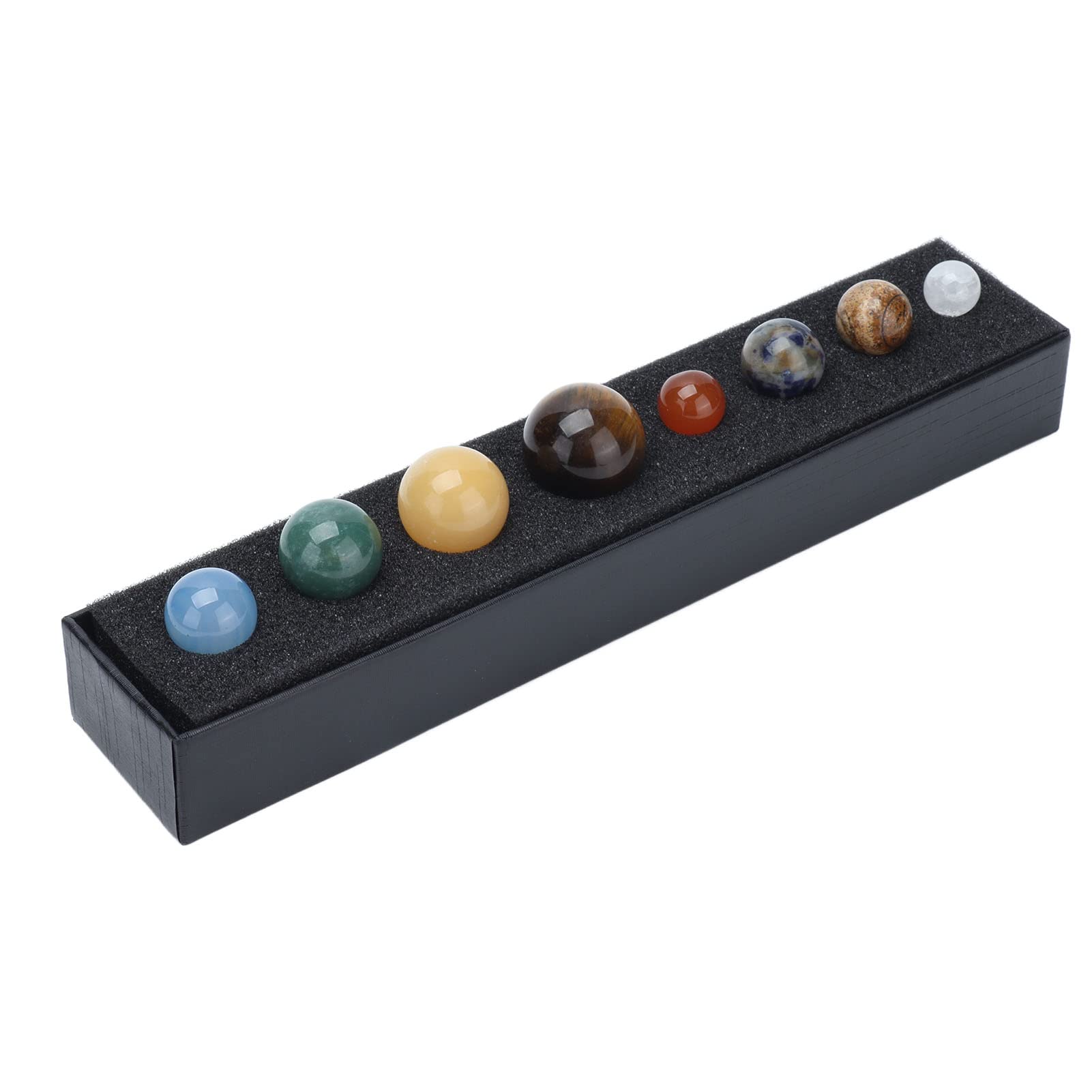 Desktop Decoration, Crystal 8 Planets Decor Unique Shape Beautiful for Shop for Astronomers for Home for Office