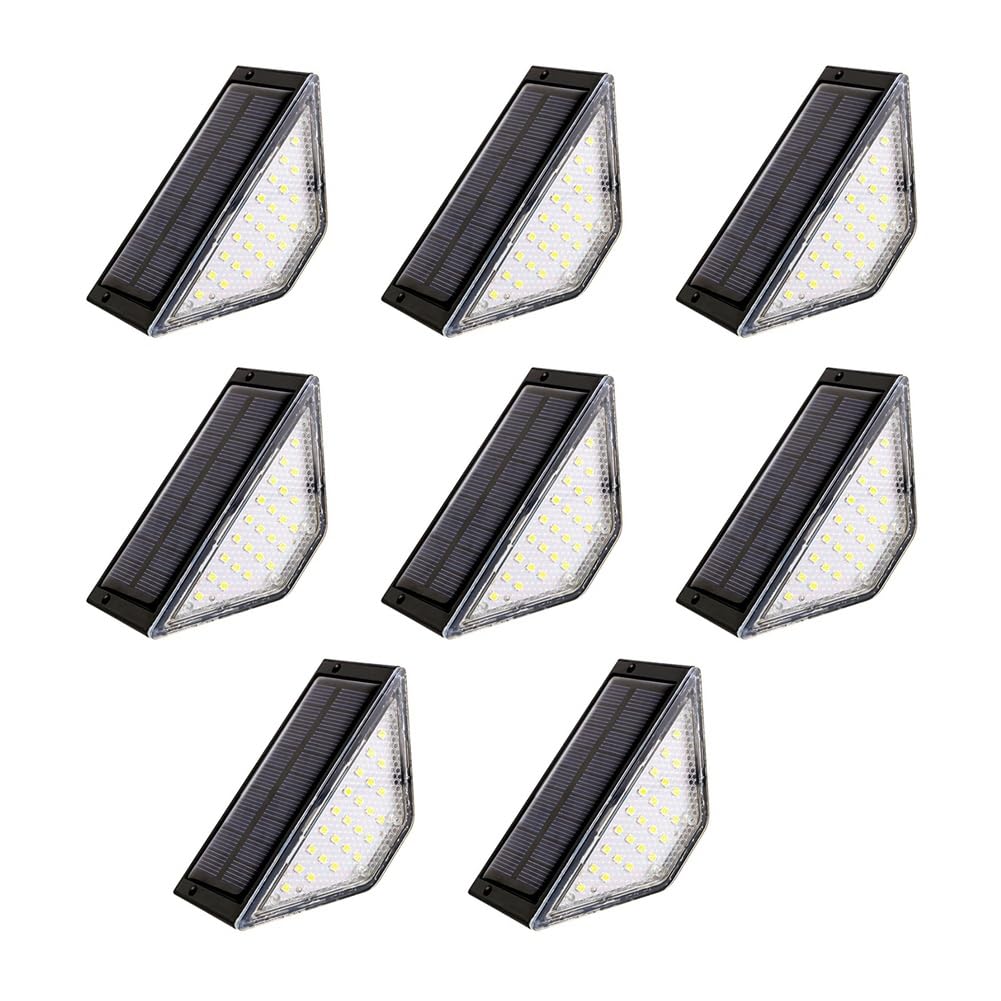 CTRLZS Solar Light Stair Light Garden Light Led Stair Step Light Walking Light Led Stair Step Light Outdoor Waterproof Step Light Garden Outdoor Waterproof