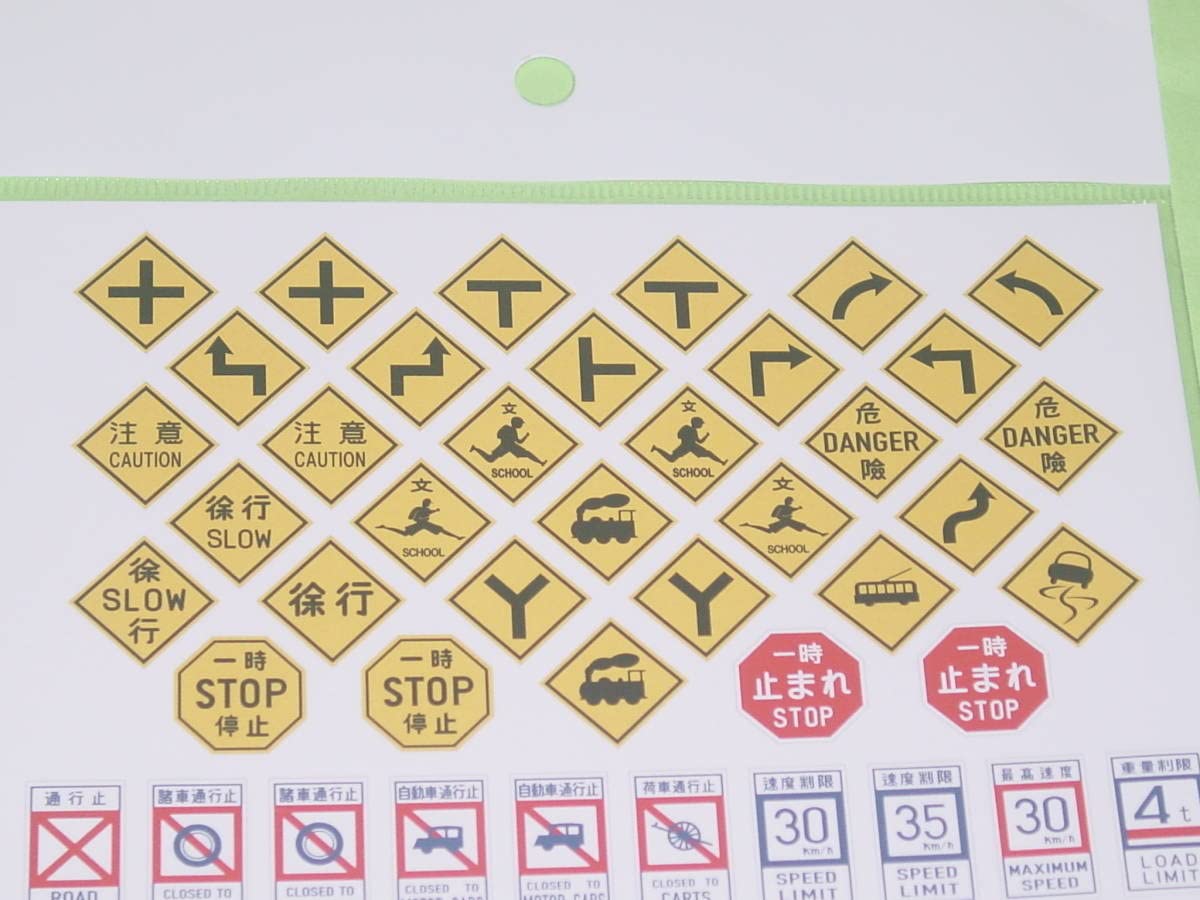 Amazon.co.jp: 1/35 トワイライトモデル 昭和30年代の道路標識セットA