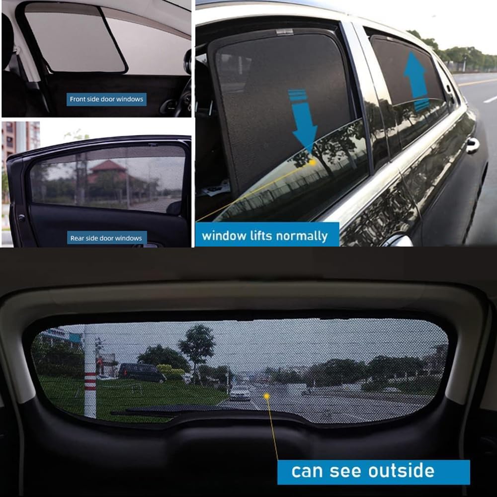 Tendine Parasole Auto Magnetico per B.M.W X1 F48 2015-2022, Parasole per Finestrino Laterale e Finestrini Posteriori Vetri, Blocca Raggi UV Protezione, Privacy Tenda Finestra