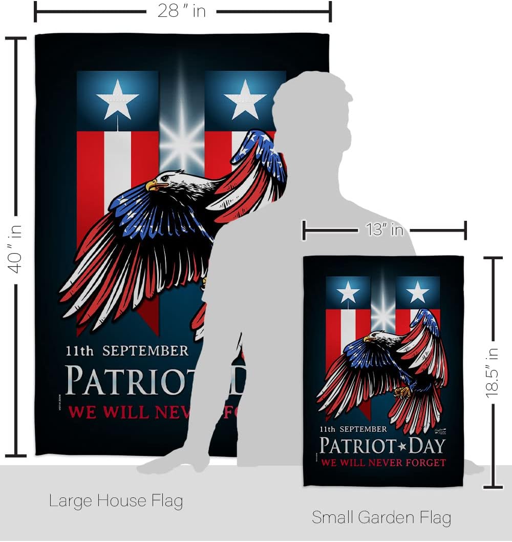 911 Patriot Day Garden House Flag Set Americana World Planet Peace Environment Awareness United State American Decoration Banner Small Yard Gift Double-Sided, Made in USA