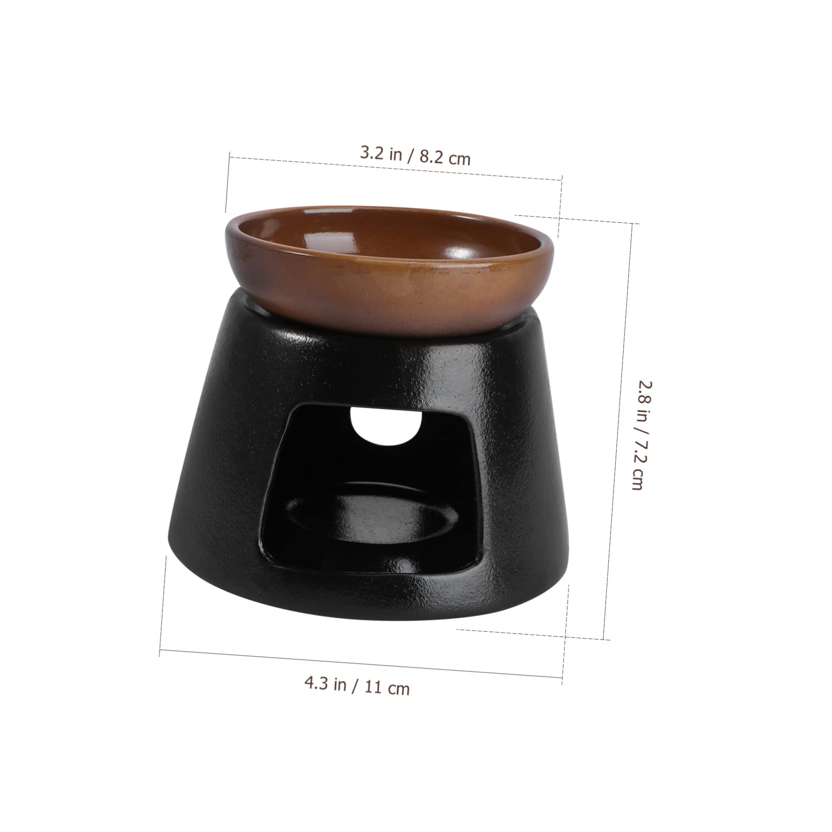 OUNONA Retro Style Tea Warmer Universal Teapot Warmer Ceramic Tea Heating Stove for Office Home