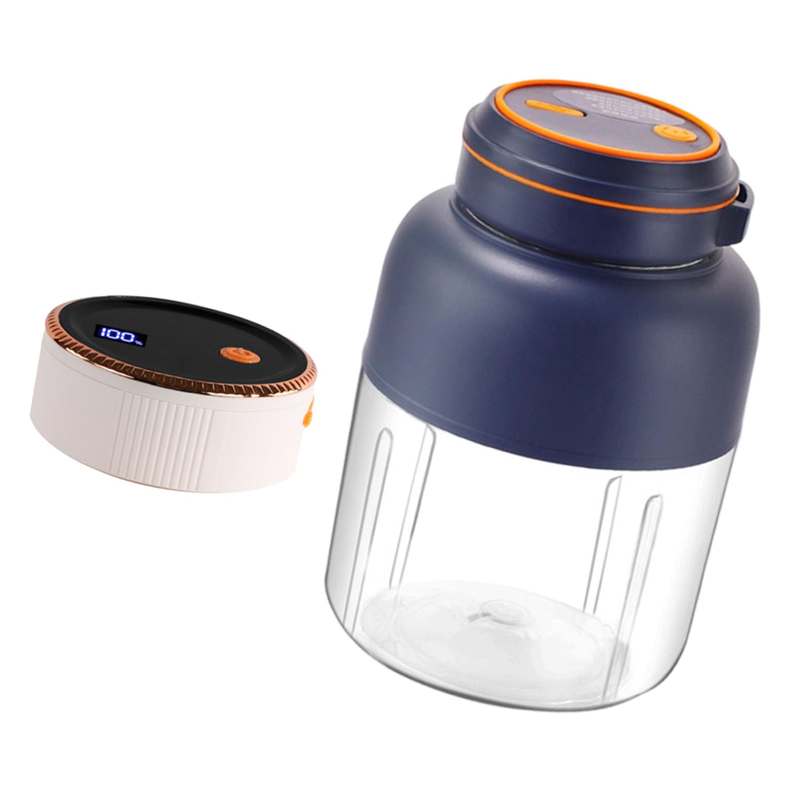 PANGBOER Efficient 80W USB Rechargeable Processor 1400ML Vessel for Fast Wholesome Mixed Beverages ABS Substance Combiner