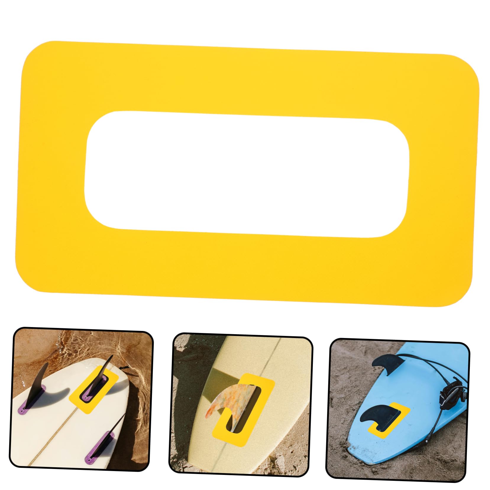 BESPORTBLE Zestaw naprawczy do deski surfingowej PVC Yellow