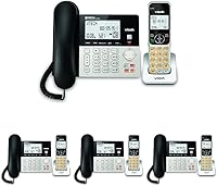 Vista 12 de VTech VG208 DECT 6.0 Teléfono con cable/inalámbrico para el hogar con contestador, bloqueo de llamadas, identificación de llamadas, pantalla