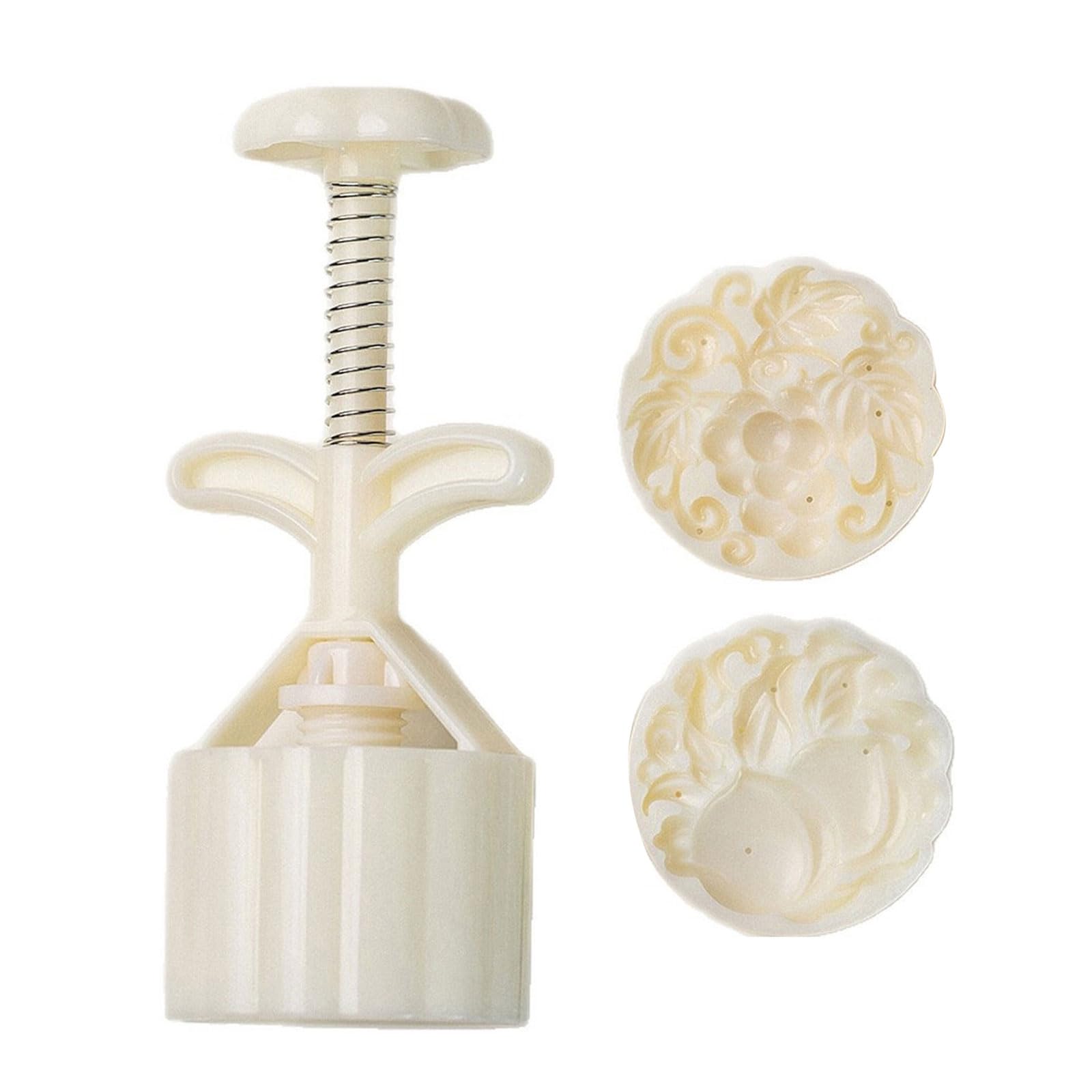 Msioytog And Grape Pattern Cakes Press Delicate Embossing Pastries Molds Treat Stamp for Baking Lover Easy to Use