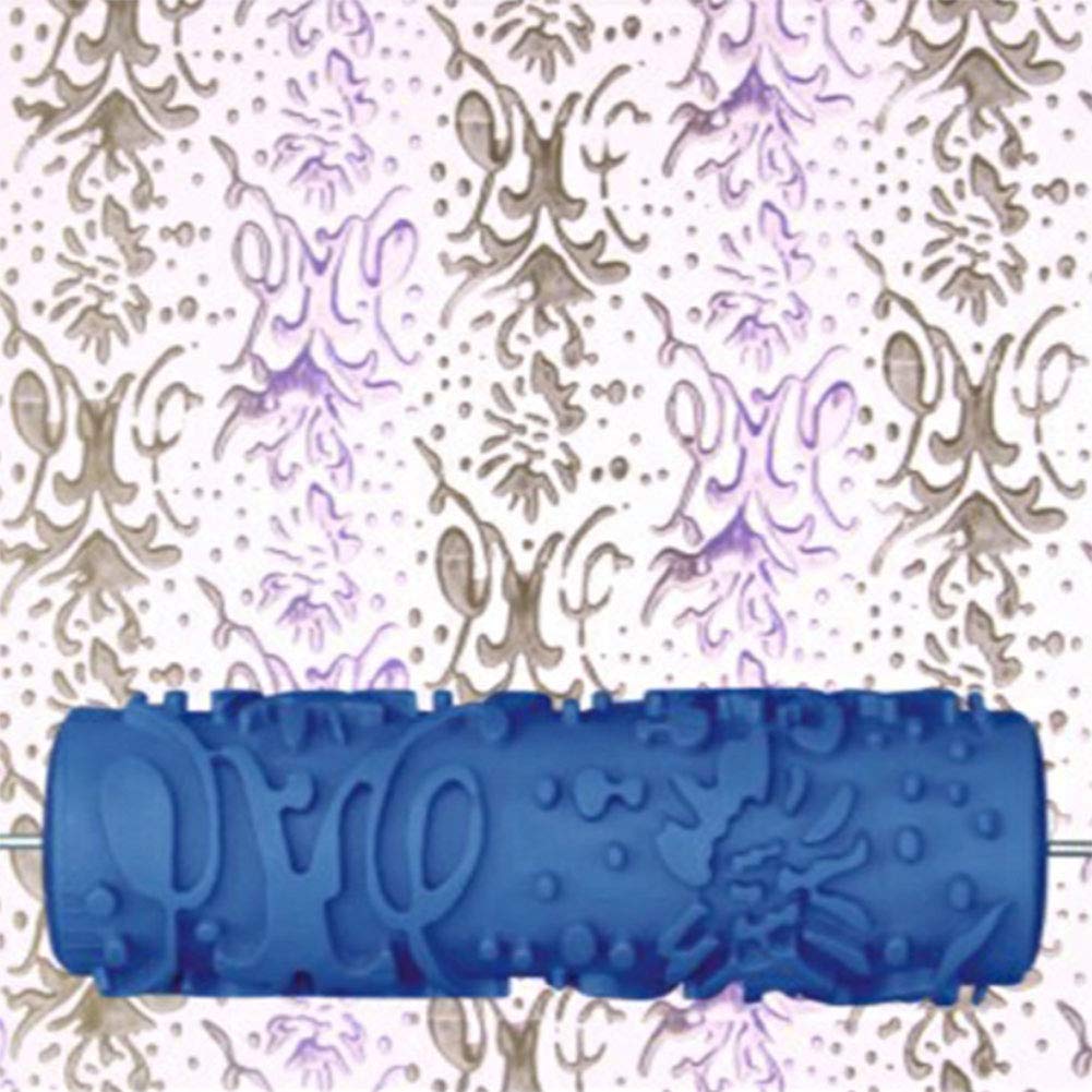 HKDJ5 Inch Rodillo De Pintar Pintura De Pared con Relieves Azul,c
