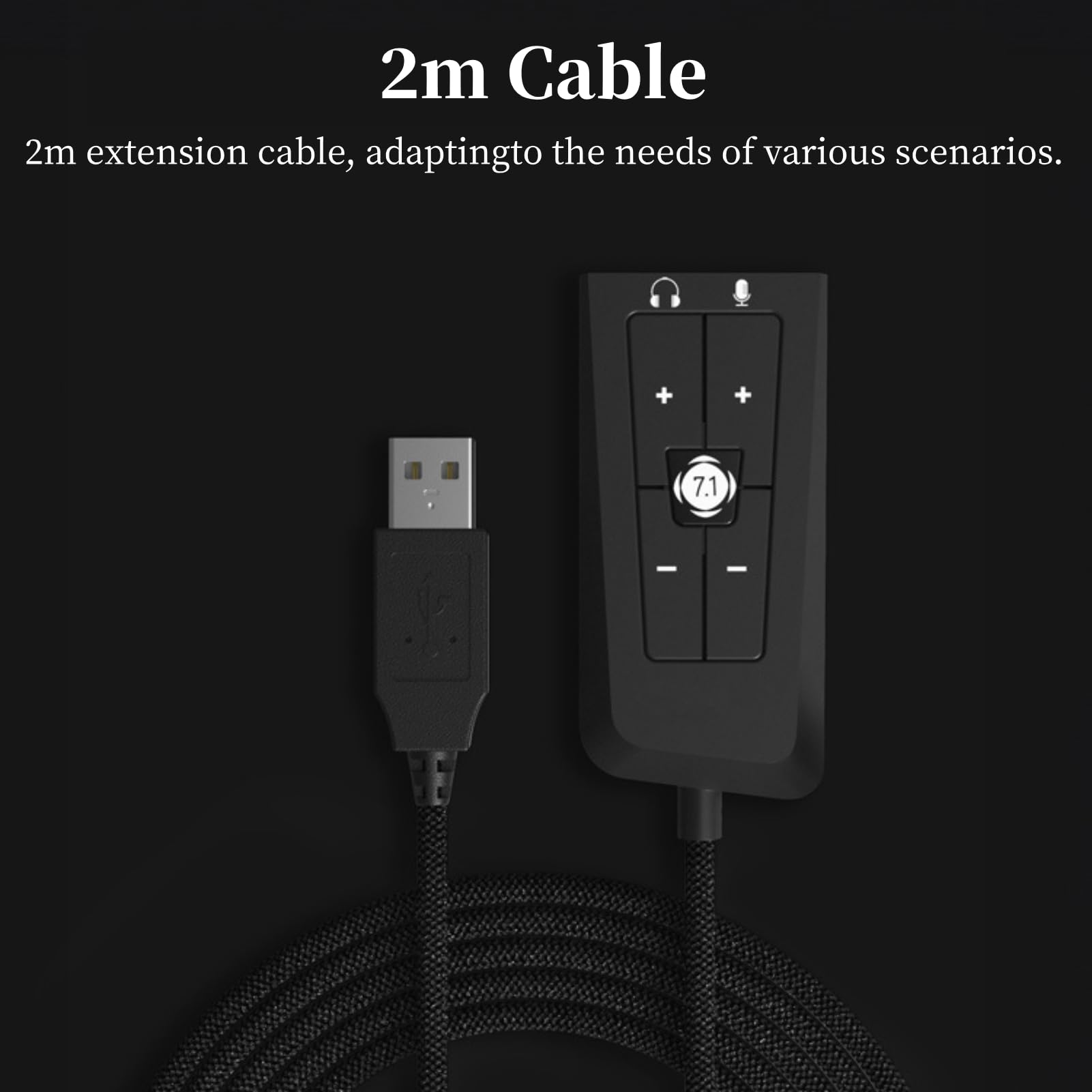 Diyeeni Adattatore Audio da USB a Jack da 3,5 Mm, Cavo da USB a Jack Femmina da 3,5 Mm per Cloud II, Scheda Audio Stereo Esterna con Controllo Volume per Cuffie per Series X