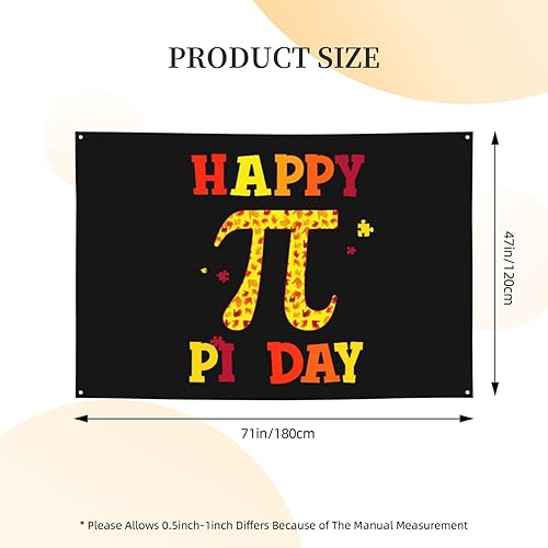 Miniatura 7 de Divertida pancarta matemática de feliz día de Pi, decoración de vacaciones, fondo de cabina de fotos, suministros de decoración para fiestas, hogar,