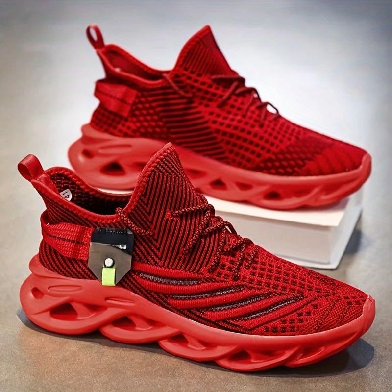 Image of Cruiser Sneaker for Men | Lightweight & Stylish | Breathable Mesh Lace-Up Shoes | Casual Wear, Gym, & Street Style (2644)