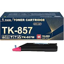 TK-857 Toner Cartridges Compatible for Kyocera TK857 TK-857M Magenta Toner Cartridge with Chip Use for Kyocera TaskAlfa 400Ci 500Ci 552Ci Printers,1 Pack