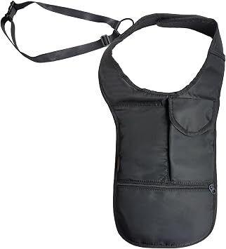 Larswon Hidden Underarm Shoulder Bag Pocket Wallet Anti Theft Pack Armpit Pouch for Left-handed