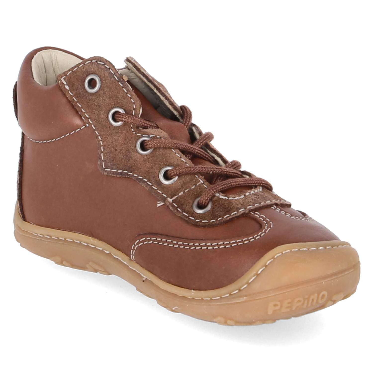 PEPINO 50 1205402/260 - Zapatillas unisex para aprender a andar (piel, talla 18), color marrón