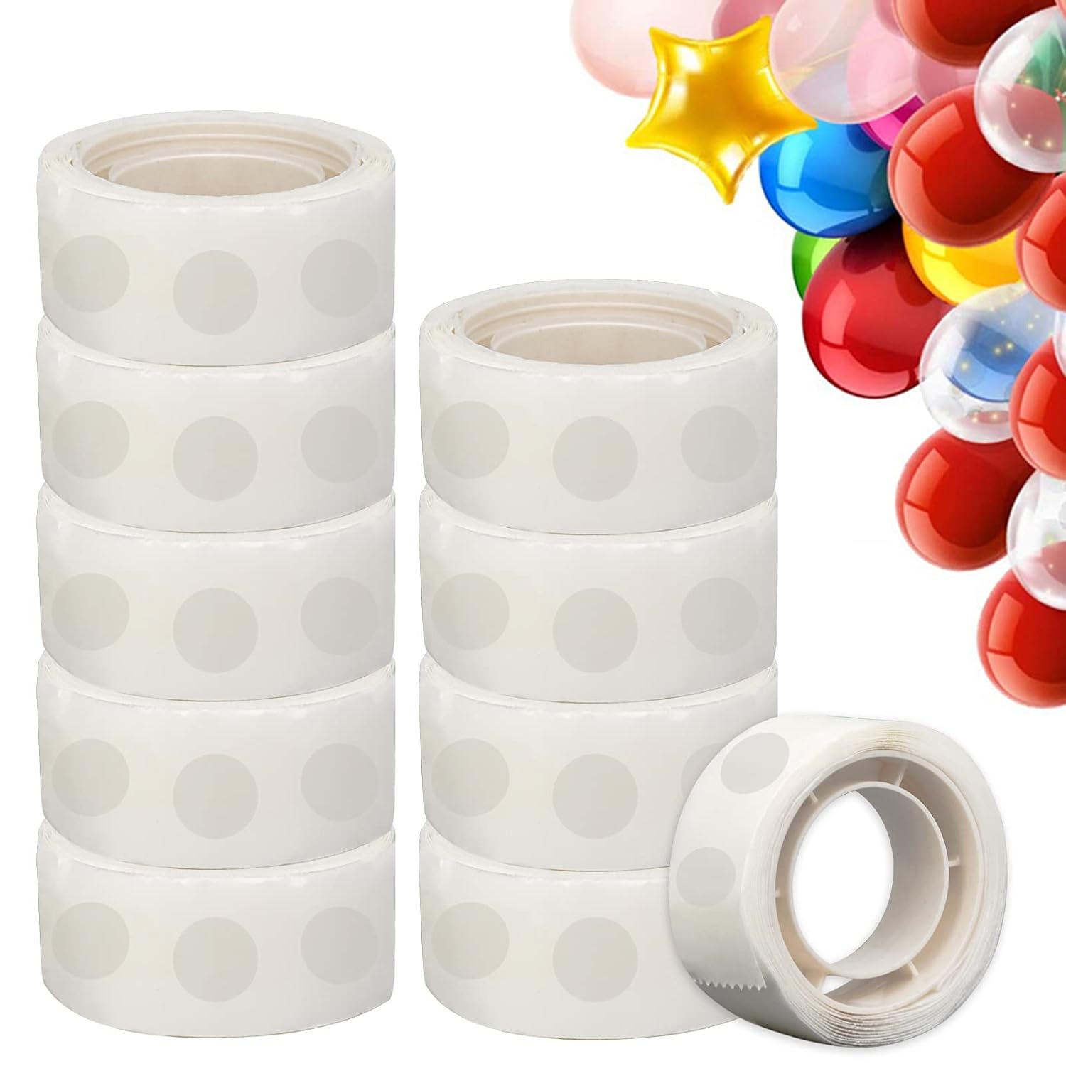 1000 Pieces Balloon Glue Dots Double Sided Ceiling Adhesive Sticky Dot