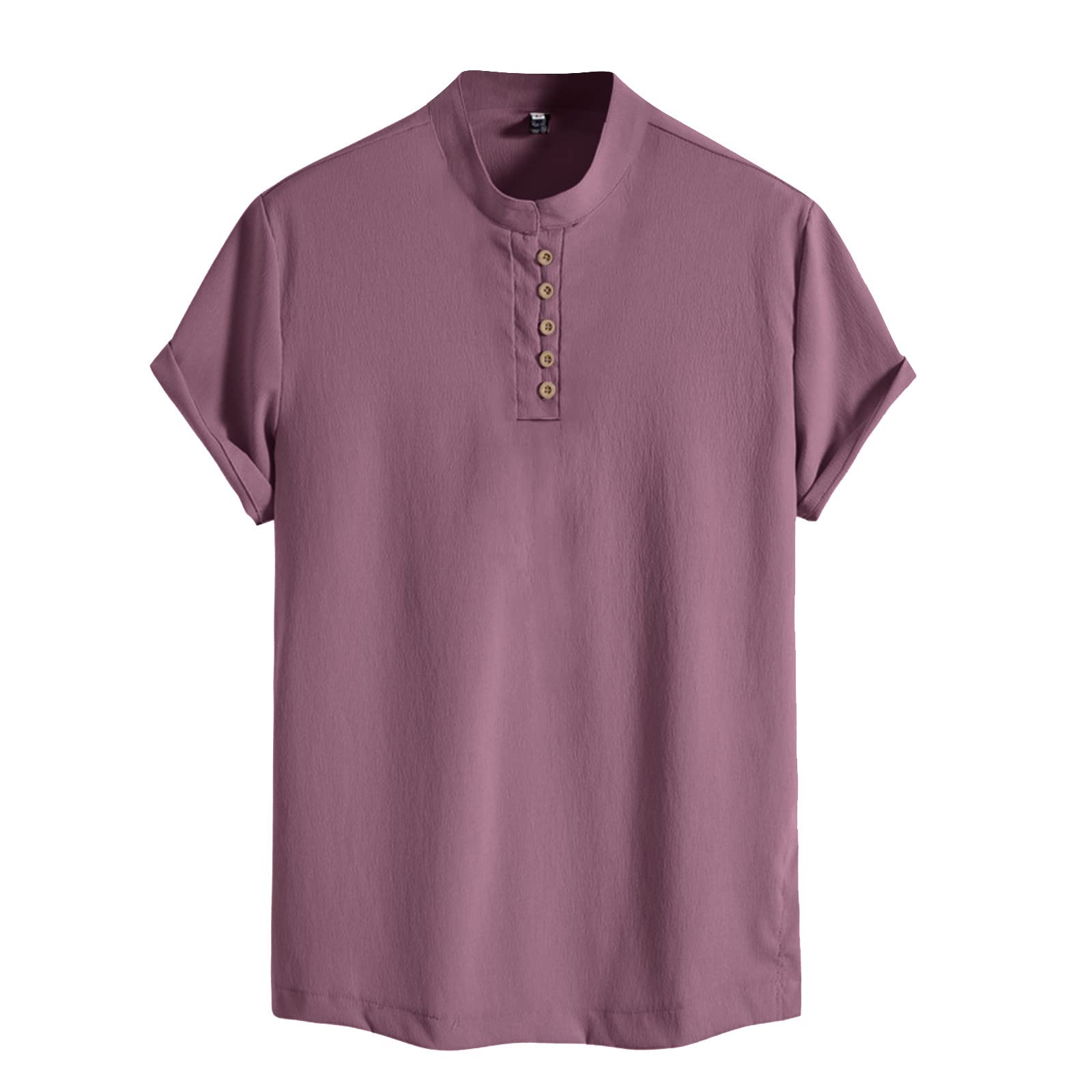 Genérico Camisa Hombre Manga Corta Informales de Verano, Camisa de Bolsillo Verano Hawaiana de Color sólido Informal Bolsillo Blanco, Camisa Casuales Hombre Vestir de Color sólido de Manga Corta