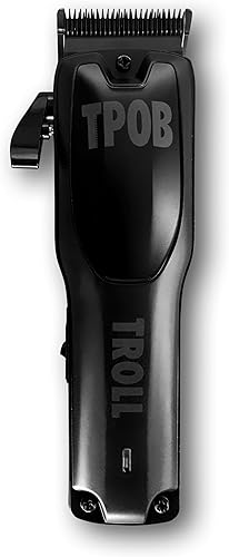 Miniatura 2 de TPOB Troll Professional Barber Clipper 6800 RPM Super Torque Motor con hoja DLC Fade (cortaúñas gris)