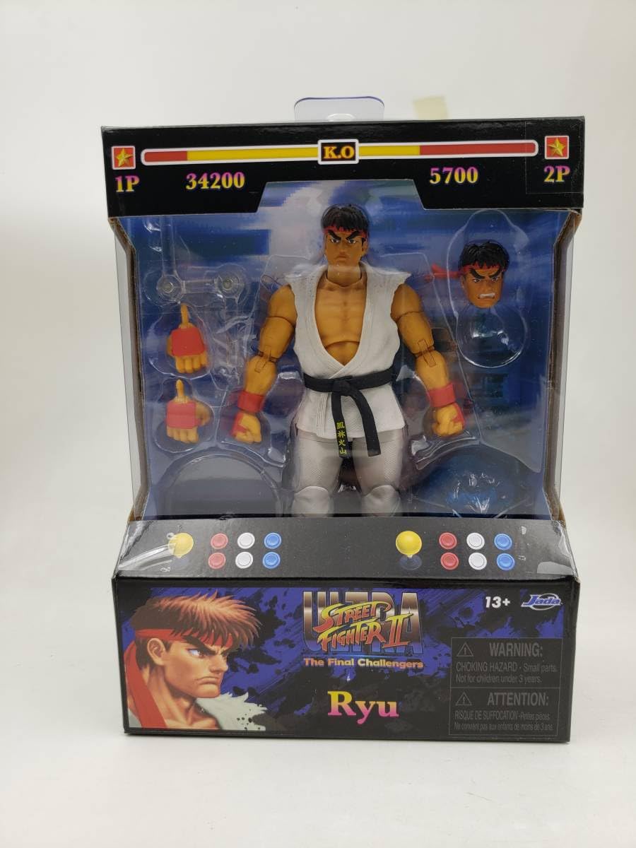 ウルトラストリートファイター II リュウ フィギュア JADA TOYS ウルトラストリートファイターⅡ リュウ 6インチ