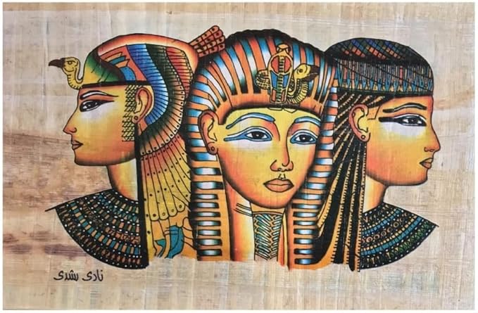 Amazon.com: Ancient Egyptian Art -A Set of 3 portrait on Authentic ...