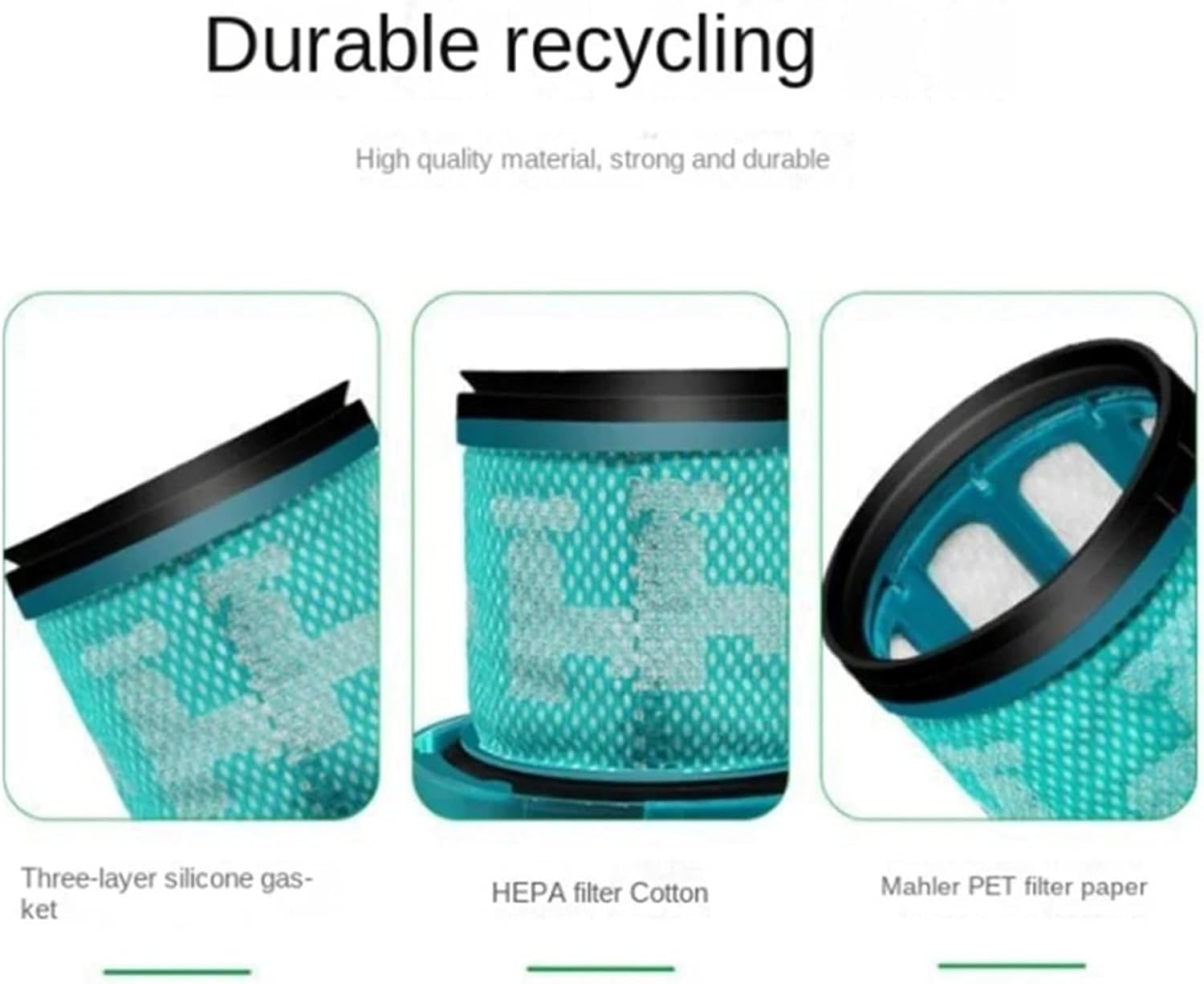 Handheld Wireless Vacuum Cleaner Parts Home Replacement Accessories Washable Filter HEPA，Compatible for Dyson V15 (Color : As Shown 10)