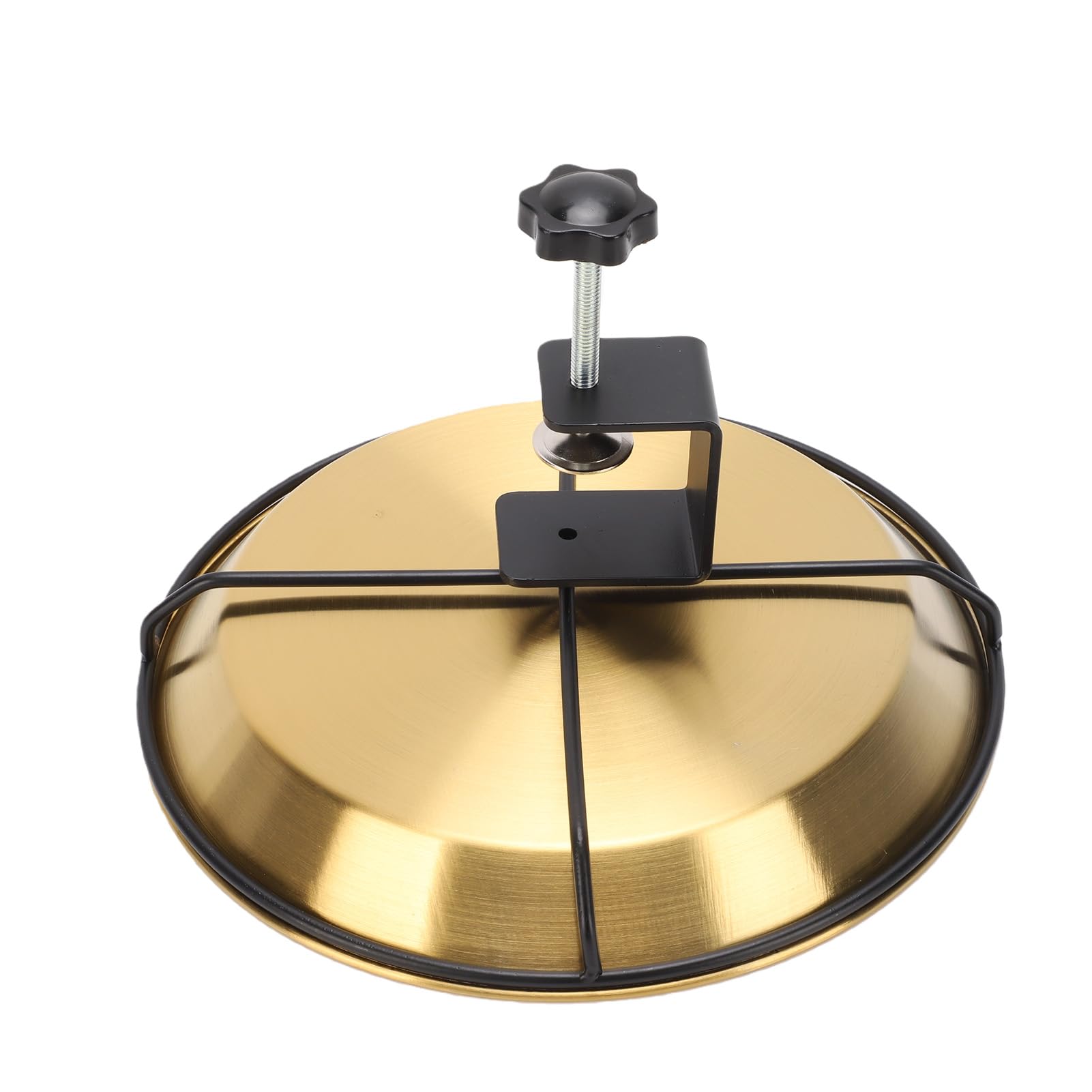SIXRUN Vaschetta per Il Bagnetto degli Uccelli, in Acciaio Inox, Rimovibile, con Base a Morsetto, Design Rimovibile, Design Poco Profondo, Finitura Opaca, per Recinzione del Balcone del Giardino