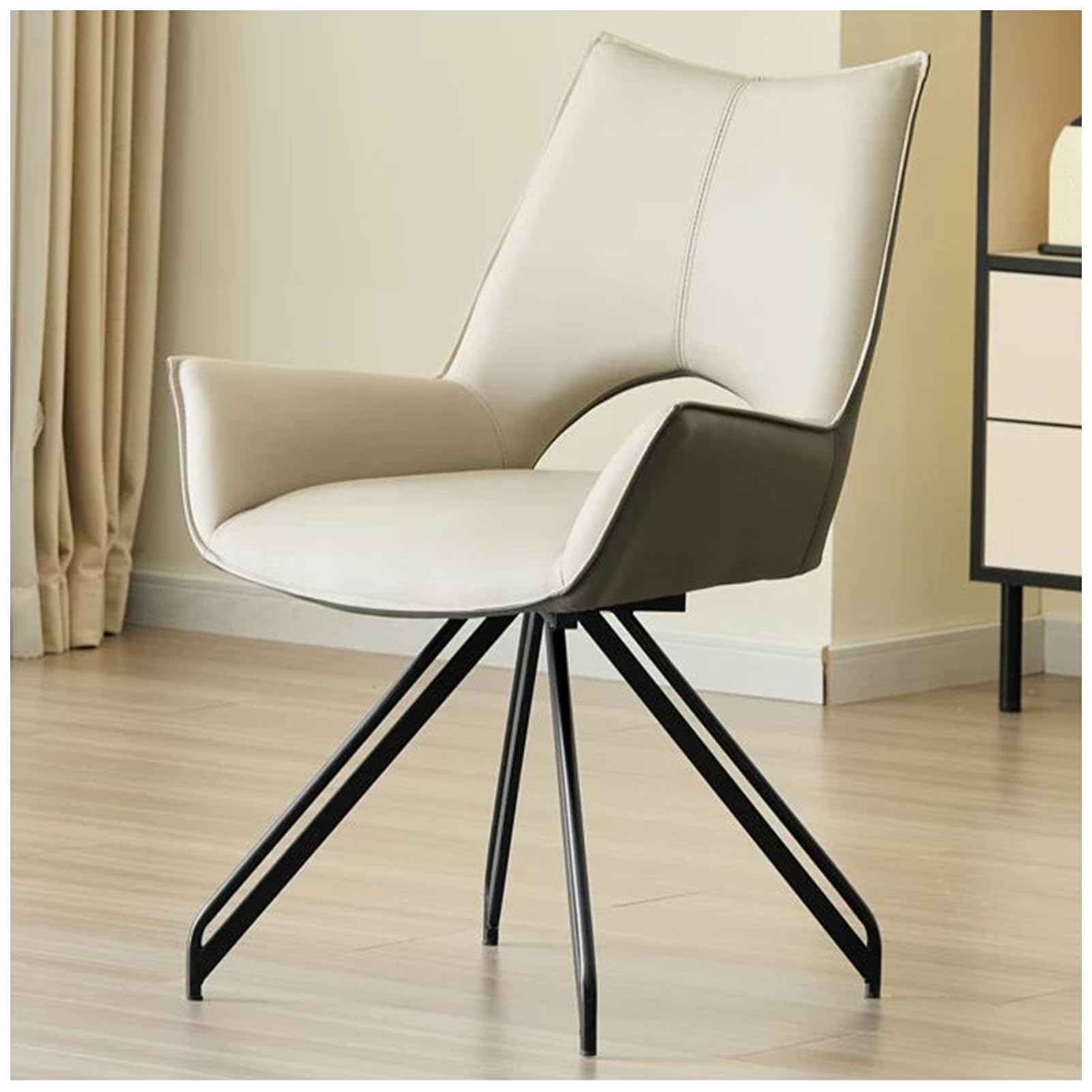 Chaise pivotante ergonomique contre le mal de dos fauteuil de salle à manger