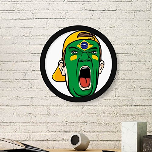 Image Simple Cadre noir rond avec illustration de peinture faciale