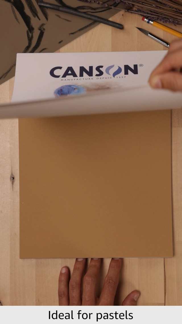Canson Mi-Teintes Velvet Drawing Paper – Deep Red, 430gsm Heavyweight Sheet For Pastels, Charcoal & Wet Techniques (19.69 X 25.6 Inches)