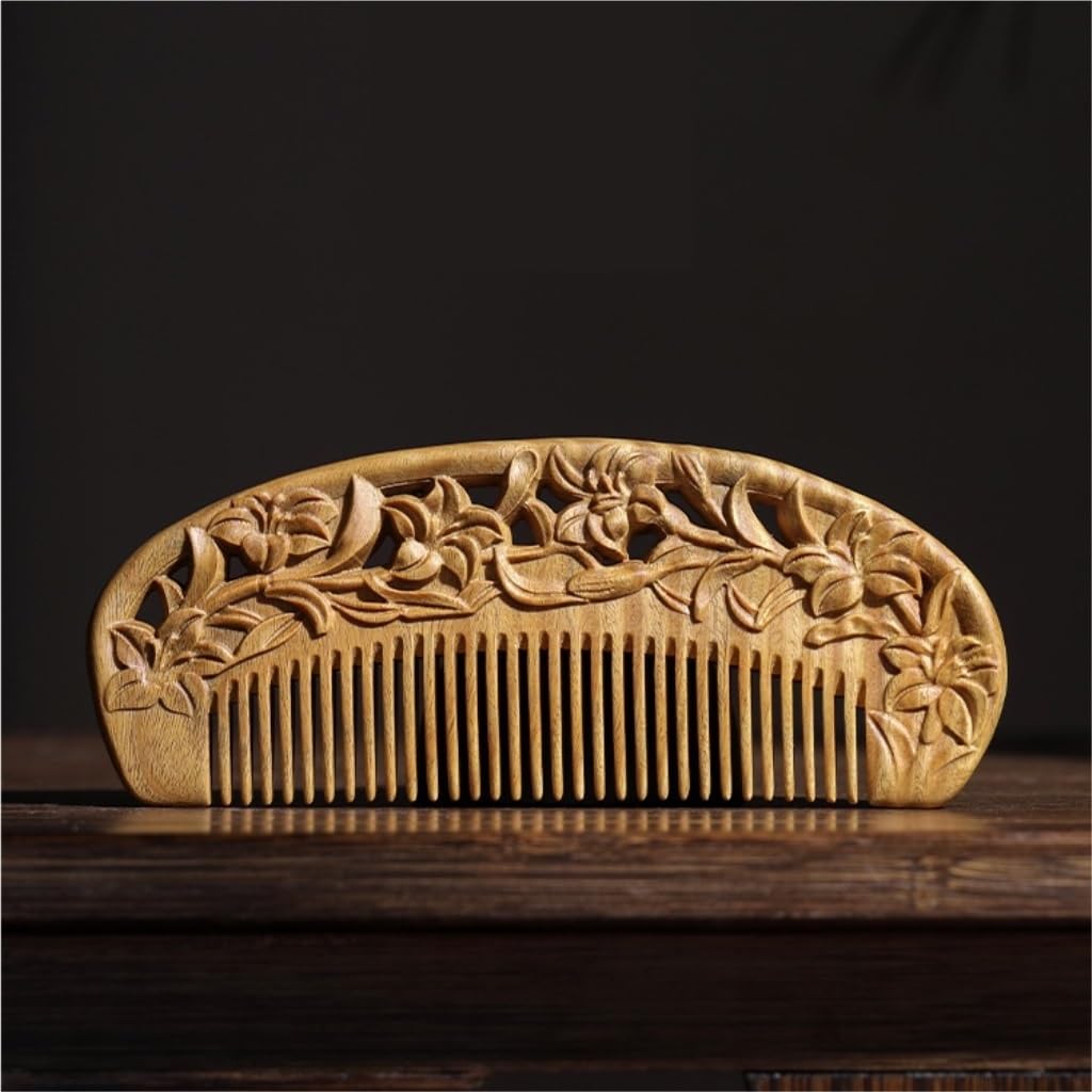 Peruka Grzebień Curly Hair Wide Tooth Comb Chinese Style Solid Wood Long Hair Comb Home Massage Comb Bathroom Wet Hair Comb Duże grzebienie do włosów