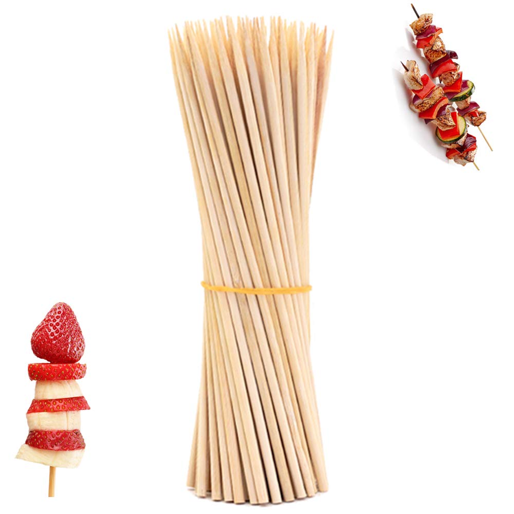 oujilet 50Pcs Wooden Sticks for Crafting 300mm x 4mm, Natural Wooden Dowel Rods Round Wood Dowling Rods Hardwood Sticks for Crafts DIY Projects Modeling Art Sculpture Home Decoration