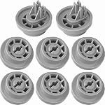 4-pack DD66-00023A Dishwasher Wheels Lower Upper Rack Roller (4-Pack) - Compatible Replacement for Samsung Dishwasher DD61-00222A