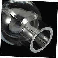 Vista 4 de Lámpara de chimenea pantalla de lámpara para lámparas de mesa, vintage globo vintage, pantalla de vidrio transparente, pantalla de lámpara