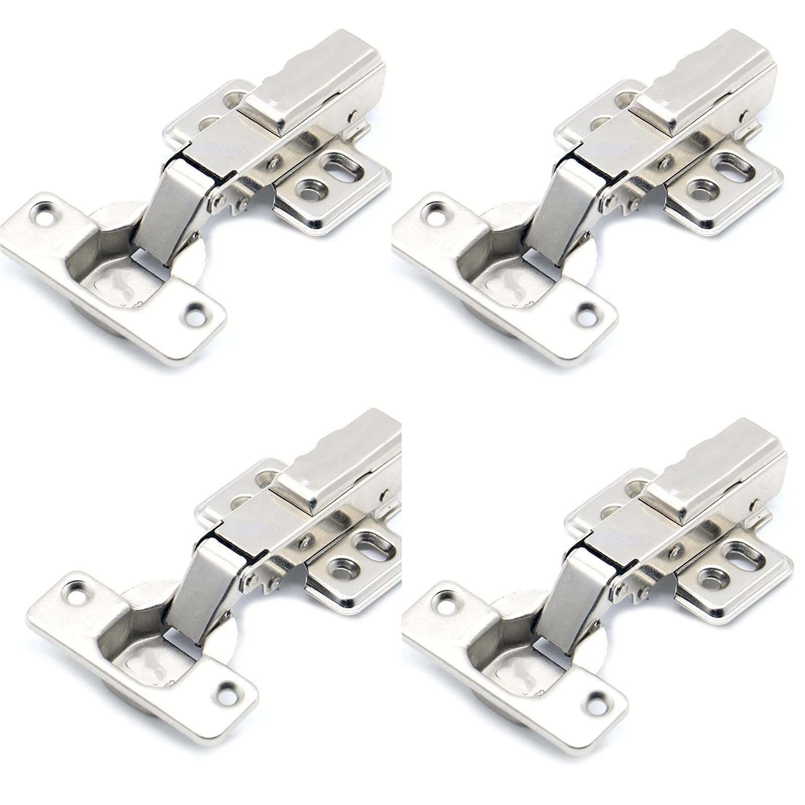 Shundeed Insert Embed 4Pc Diy Hydraulic Iron-Free Hinges, Household Hardware Tools For Cabinet Hinges, Strong And Waterproof, Can Be Used For A Long Time(Insert Embed)