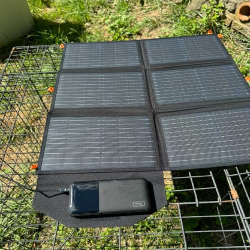Flexsolar FLC-C6-200600-4 [Upgraded] Flexsolar 60W Portable Solar Panels Chargers Qc3.0 Usb-A Usb-C Dc5521 8Mm Output Foldable Ip65 Waterproof Power Emergency Camping thumb #5