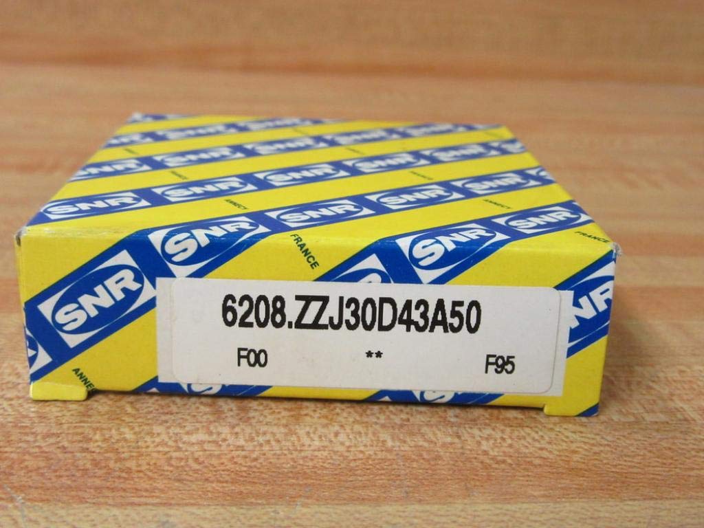 SNR 6208ZZJ30D43A50 Single Row Deep Groove Ball Bearing
