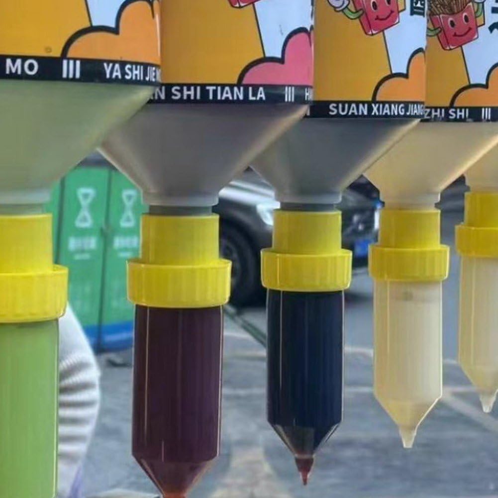 Bottiglia Appendere per di Pomodoro 5,5 L, Dispenser di Ketchup di Grande capacità, Contenitore per Ricaricabile, Salvaspazio, Contenitore per Condimenti