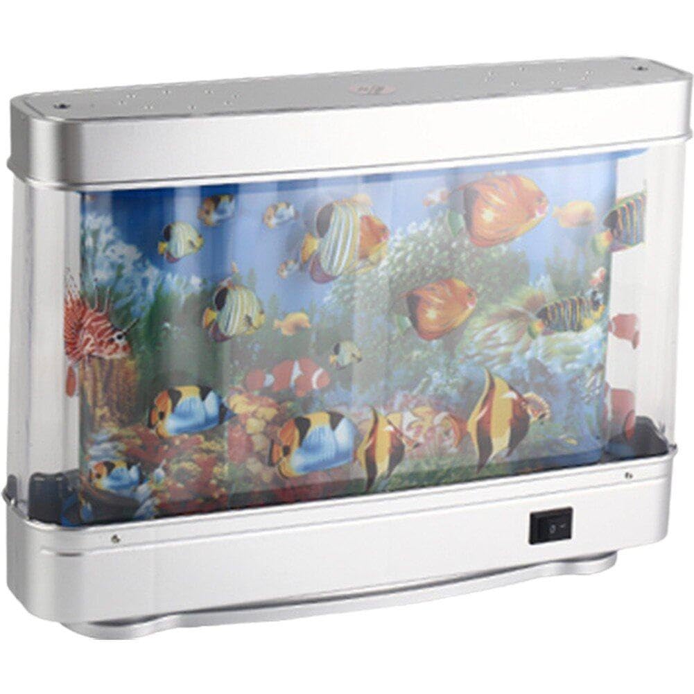 Lampe aquarium LED pour salon crée un décor de paysage marin animé