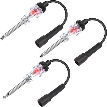 Frienda Inline Spark Plug Tester for Engine, Straight Boot Tester, 3 Pieces