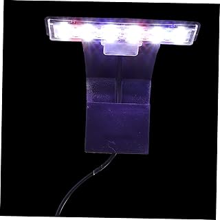 Levemolo Bar Plants Plantas Aquáticas de Água Doce Clipe para Tanque USB e Clip-on Mantendo o Recife de LED Planta em Recife para Paisagismo Completo Preto Espectro Clipe de Peixes - Lâmpada de Cultivo de Aquário Planta Coral