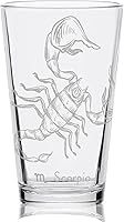 Vista 2 de AQUARIUS ZODIAC - Vaso de pinta grabado Gran idea de regalo místico de horóscopo astrología!