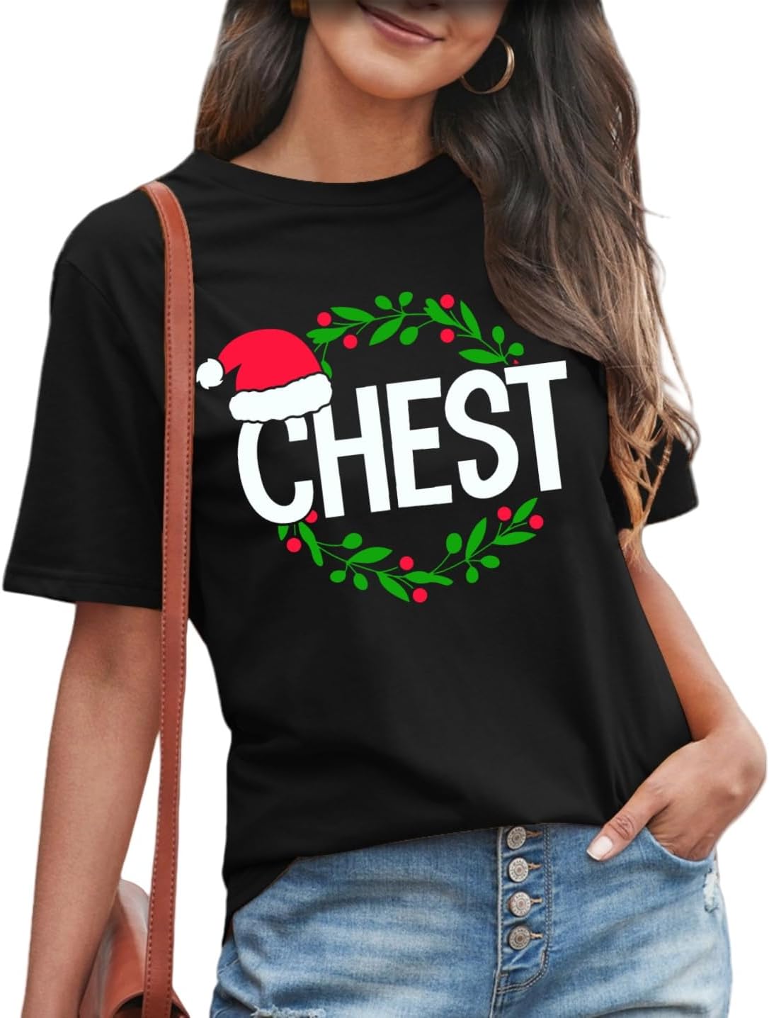 Chest and Nuts Christmas Shirts His and Her Christmas Shirt Christmas Couples Matching Outfits Xmas Top - Image 2