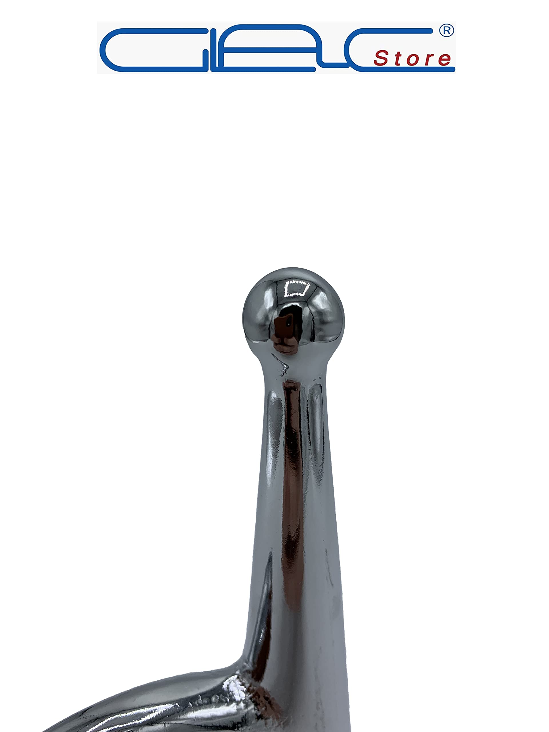Gancio d’Accosto in Ottone Cromato per Mezzo Marinaio Mezzomarinaio Barche Ormeggio Kayak Yacht Foro Circa 32 mm Lungo 186 mm