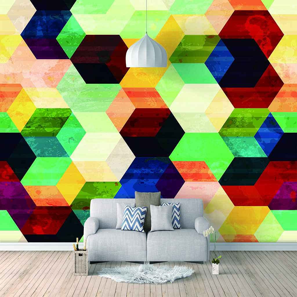 Art mural moderne géométrique pour sublimer la chambre