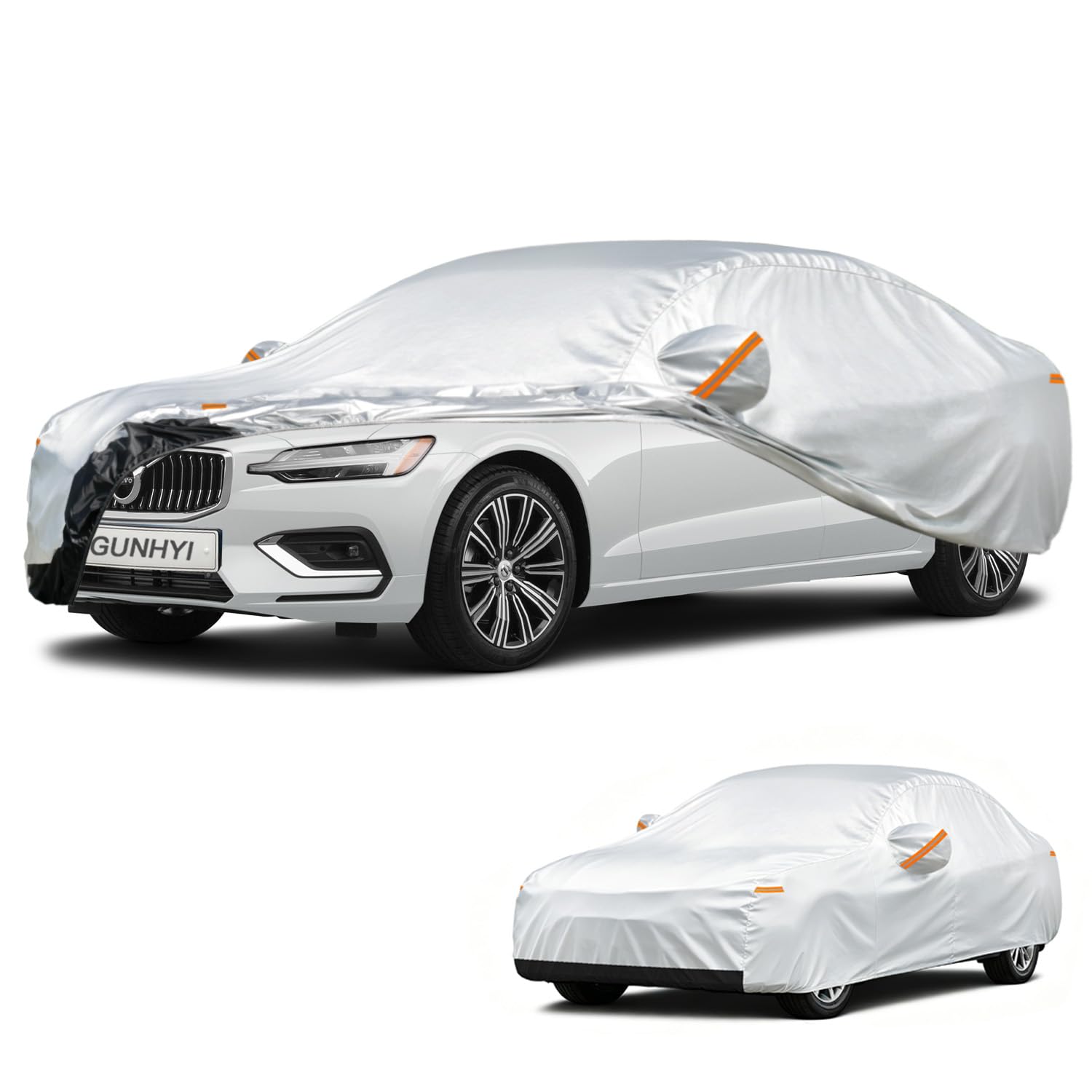 GUNHYI Car Cover Custom Fit Volvo S60 (2018-2026) Waterproof for Automobiles, Oxford Sun Rain Dust Snow Protection (Ships from US Warehouse, Delivery 3-8 Days)