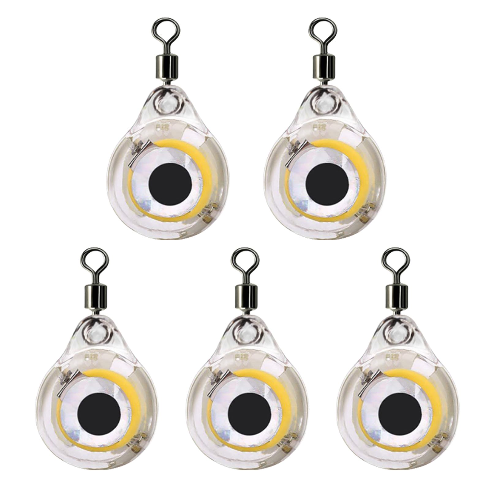 ZEXKENS 5Pcs LED Deeply Drops Underwater Fishing Light LED Fish Baits Light Fishing Lures Light Attractants Fishing Accessories