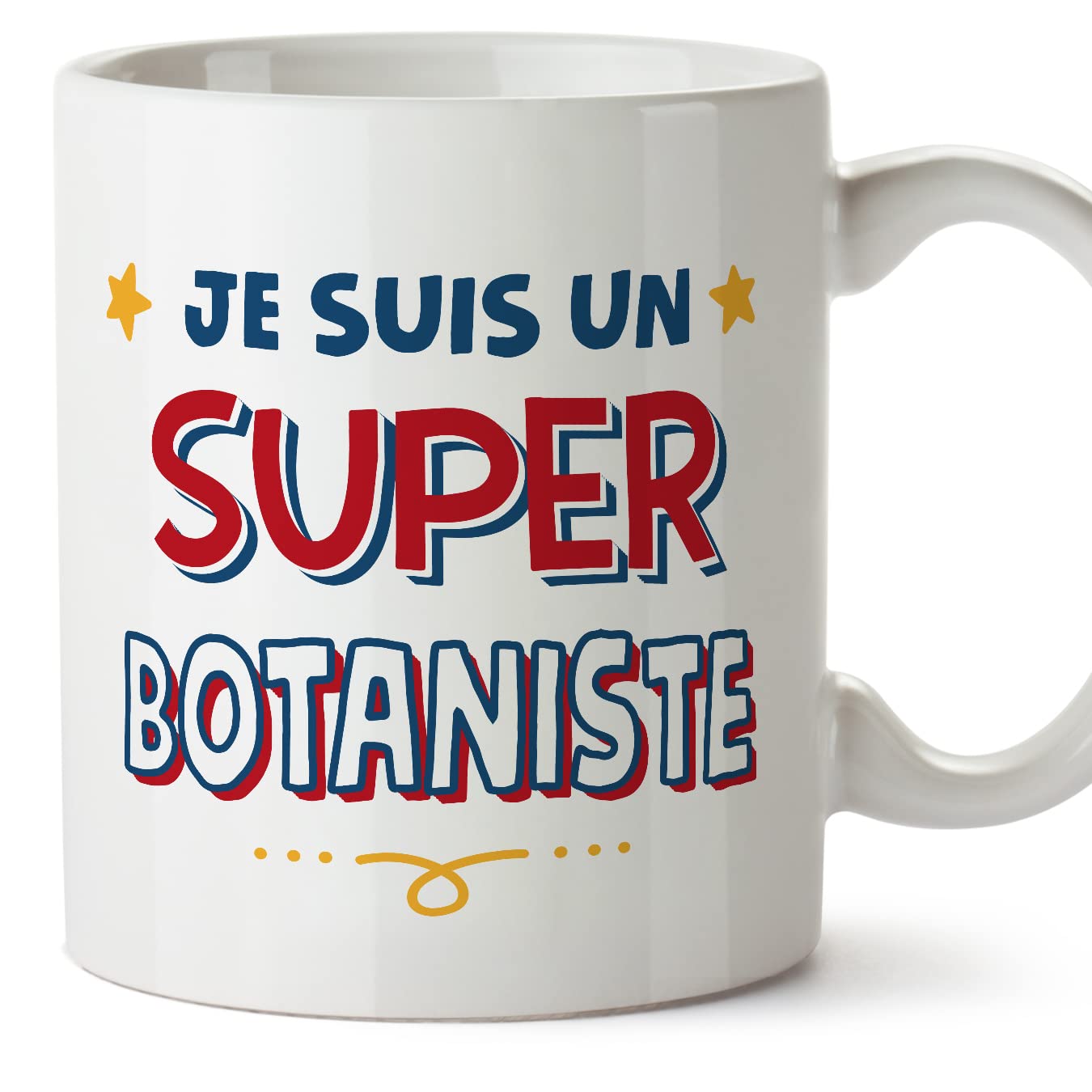 MUGFFINS Botanist Man Mug - in French - Je Suis Super - Funny Gift for Colleagues - Ceramic 11oz Mug — image 1