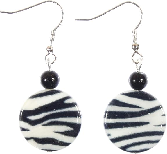 zebra print earrings