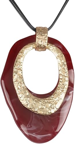 Collares largos y gruesos para mujer, estilo bohemio, grande, con colgante de oro, collar hippie, accesorios de joyería